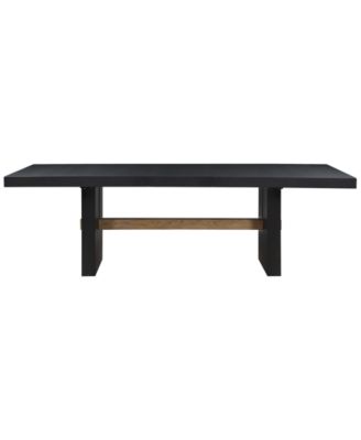 Macai 5-Pc. Wood Dining Set (Rectangular Table + 4 Upholstered Side Chairs)