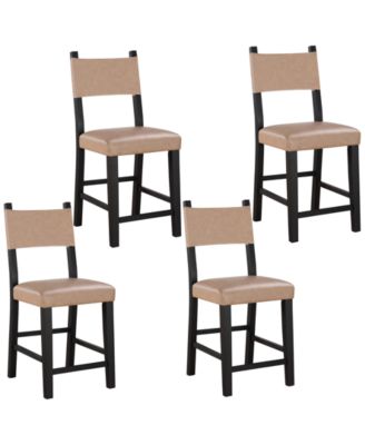 Macai 4-Pc. Wood Counter Height Chair Set
