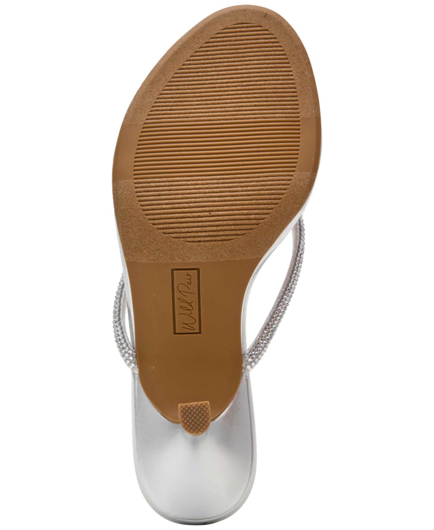 Женские сандалии Wild Pair Silree Slip-On Bow, цвет: Серебряный — фото 5