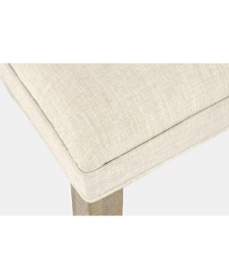 Modern Rustic Distressed Solid Wood Upholstered Parsons Dining Chair (Set of 2)