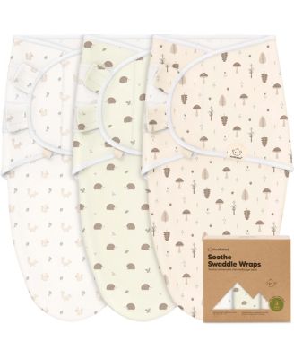 3pk Soothe Baby Swaddle, Organic Baby Swaddle Sleep Sacks, Newborn, Infant Swaddle Sack
