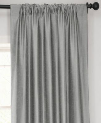 Vintage Textured Faux Dupioni Silk Blackout Curtain