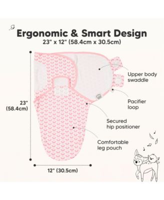 3pk Soothe Baby Swaddle, Organic Baby Swaddle Sleep Sacks, Newborn, Infant Swaddle Sack