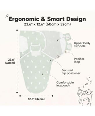 3pk Soothe Baby Swaddle, Organic Baby Swaddle Sleep Sacks, Newborn, Infant Swaddle Sack