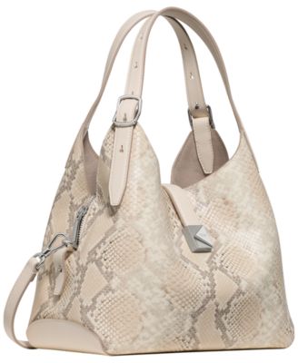 Deco Snake Embossed Small Crossbody Tote Bag