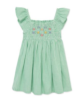 Baby Girls' Striped Dress with Diaper Cover