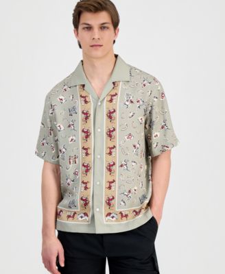 Men's Espino Short-Sleeve Printed Shirt