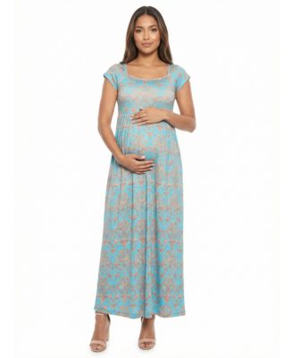Women's and Plus Size Maternity Square Neck Maxi Dress