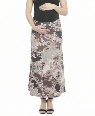 Women's and Plus Size Maternity A-Line Maxi Skirt