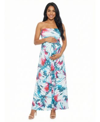 Women's and Plus Size Maternity A-Line Maxi Dress