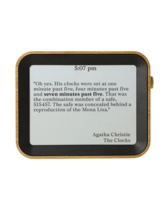 Literary Quote Digital Desk Clock, Large
