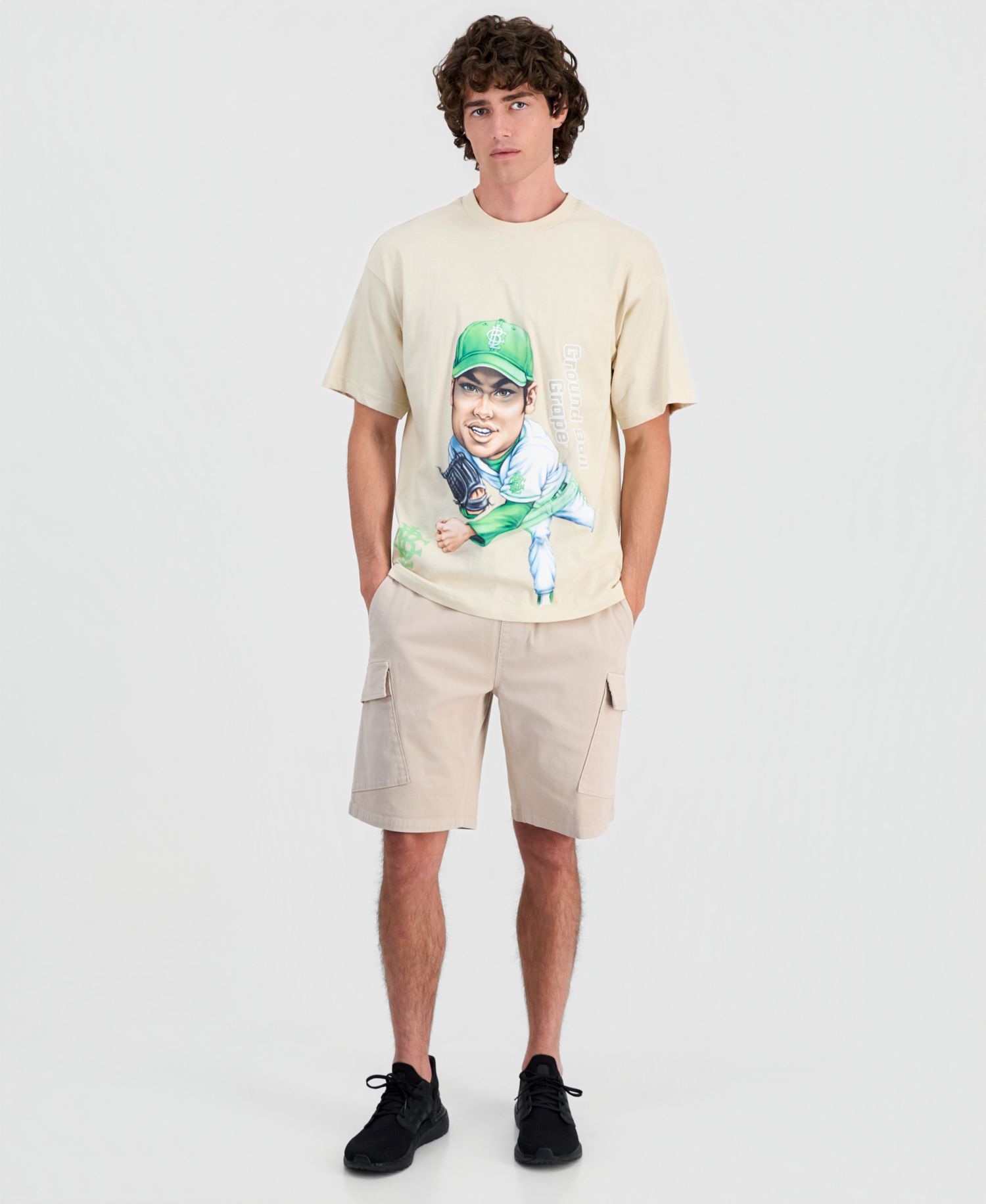 Men's Oversized-Fit Big League Chew Ground Ball Graphic T-Shirt
