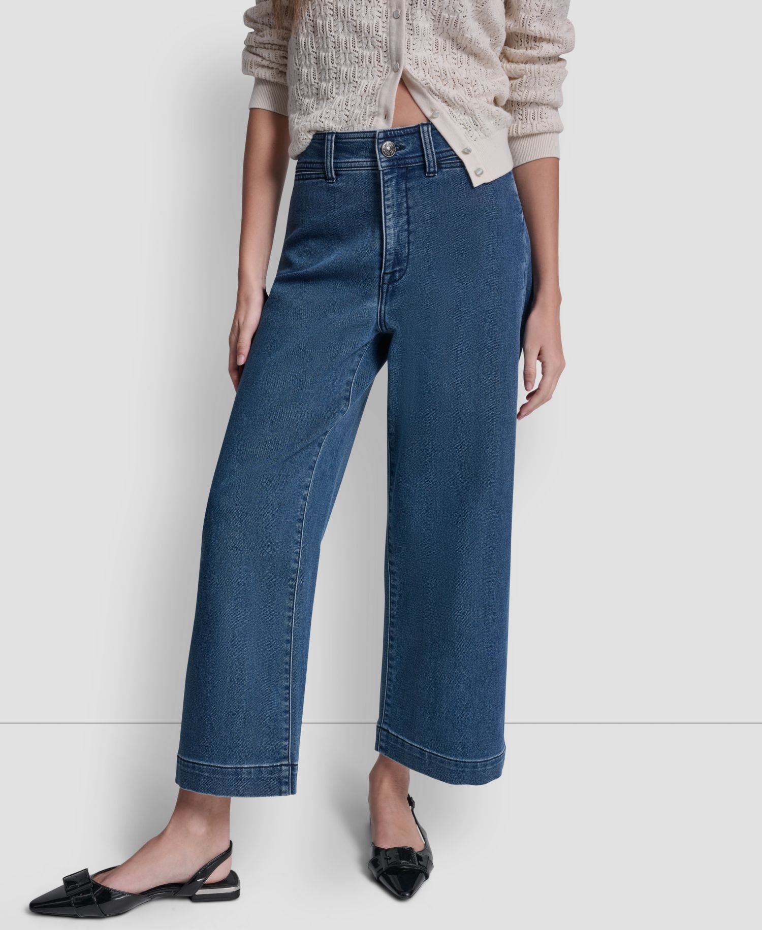 Petite High-Rise Stretch Ankle Pants