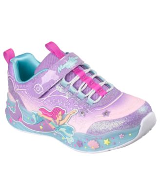 Toddler Girls S-Lights: Mermaid Dreams Light-Up Fastening Strap Casual Sneakers from Finish Line