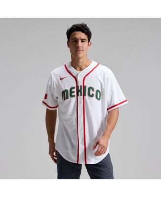 Men's White Mexico Baseball 2026 World Baseball Classic Stadium Jersey
