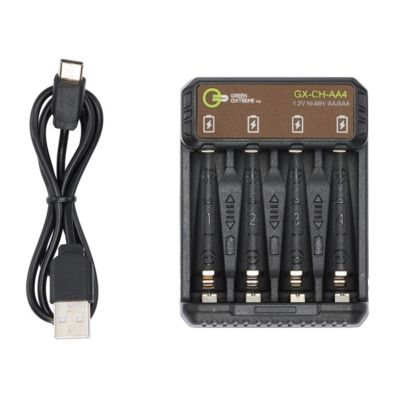 Q2n-4K Handy Video Recorder, Bundle with 128GB microSDXC Memory Card, 4x AA NiMH Batteries and 4-Bay Charger