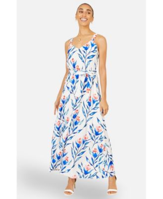 Women's Floral Print Maxi Sun Dress