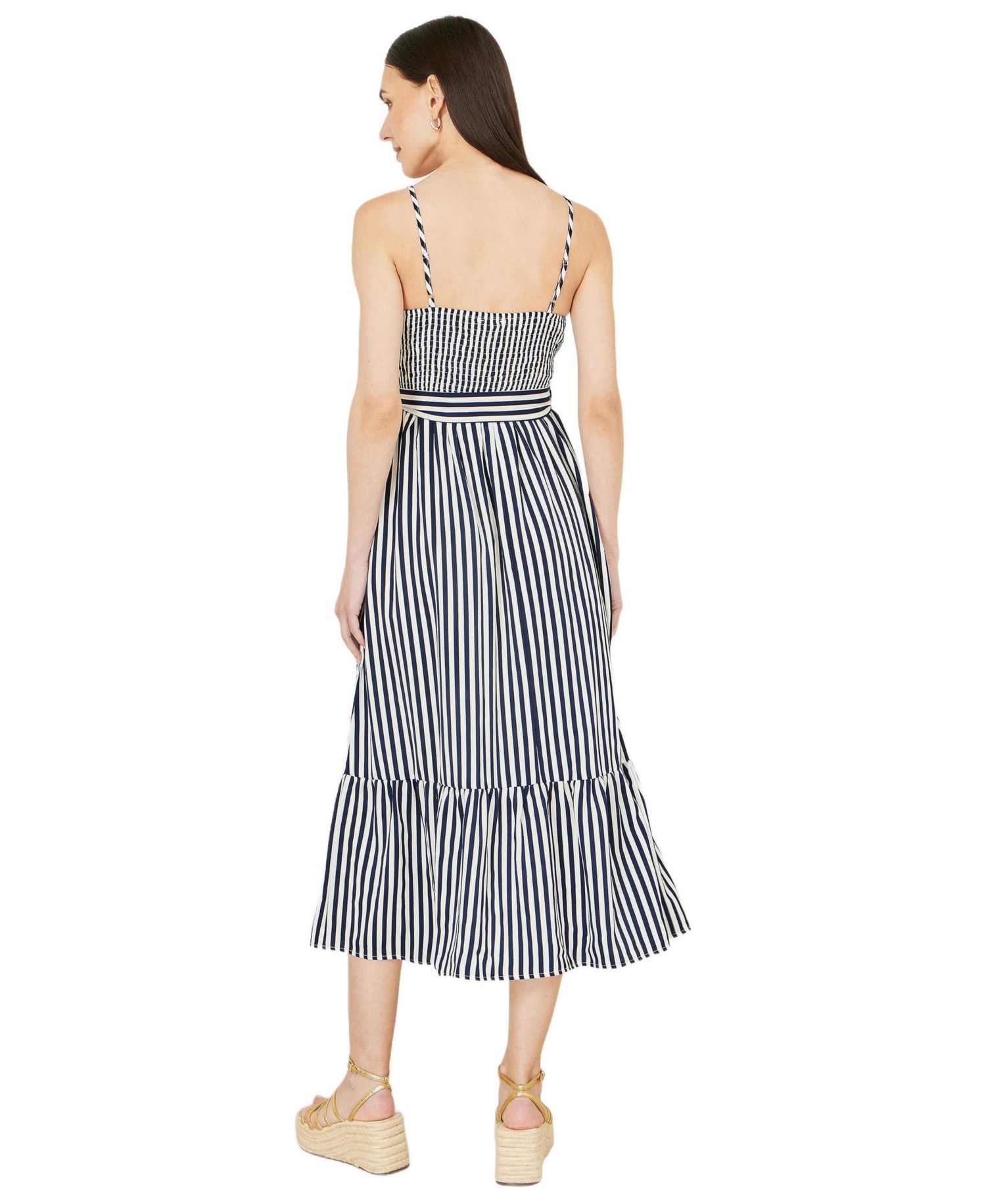 Women's Stripe Midi Sun Dress
