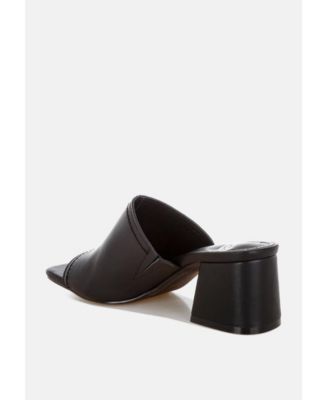 Rag and Co Womens Wuling Slip-On Soft Leather Heels