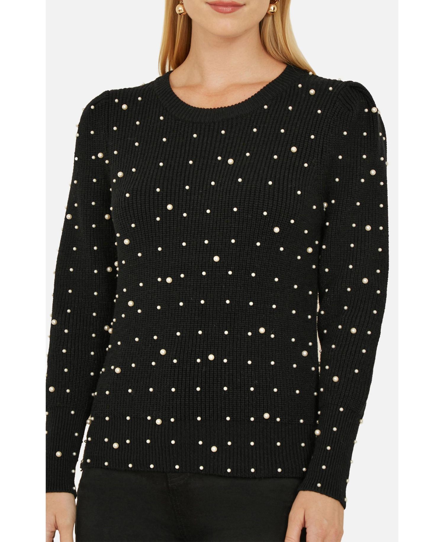 Women's All Over Bead Knitted Jumper