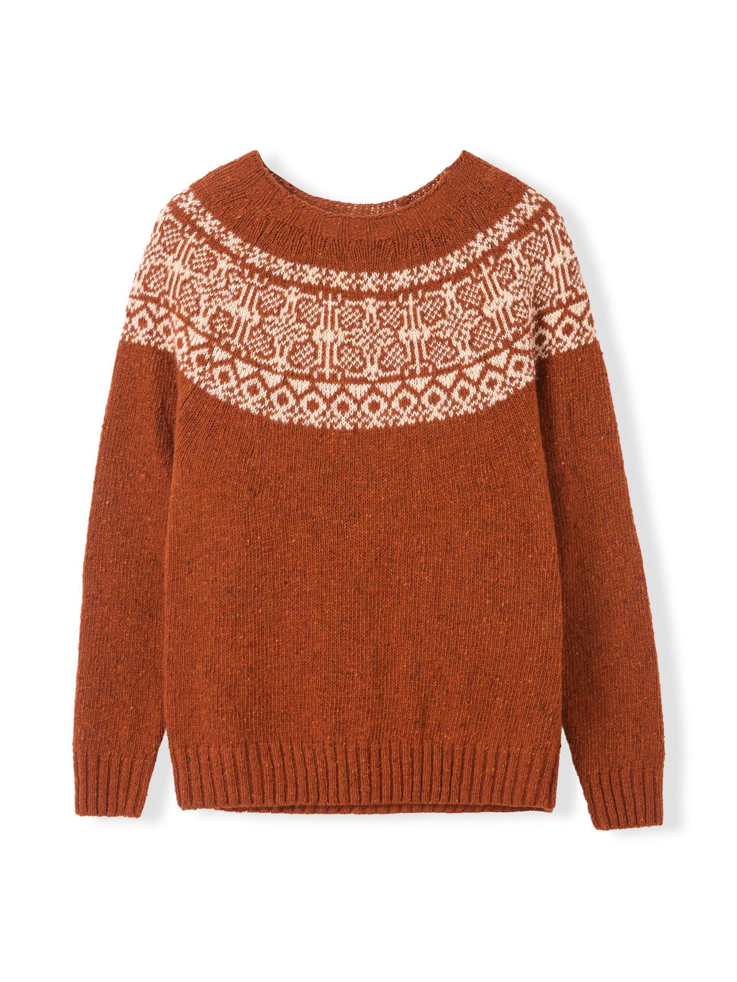 Women's Donegal Fair Isle Yoke Sweater
