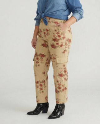 Plus Size Karlee Stretch Cotton Twill Cargo Pants