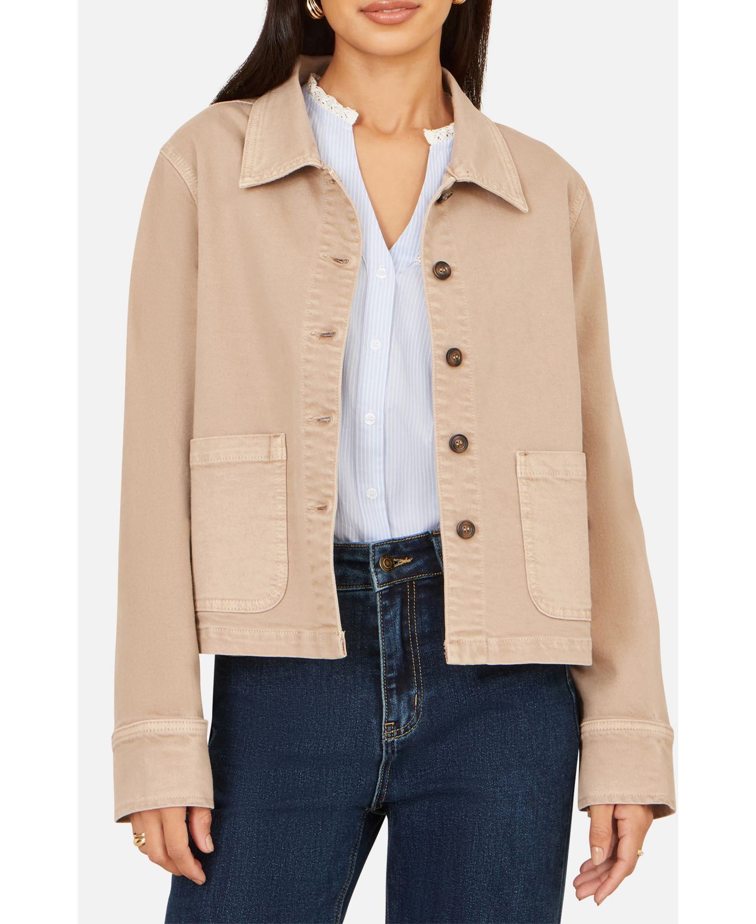 Women's Canvas Patch Pocket Jacket