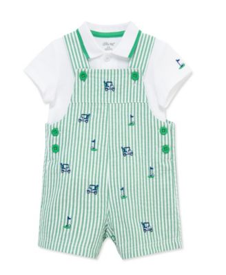 Baby Boys' Golf Shortall and Polo Shirt, 2-Piece Set