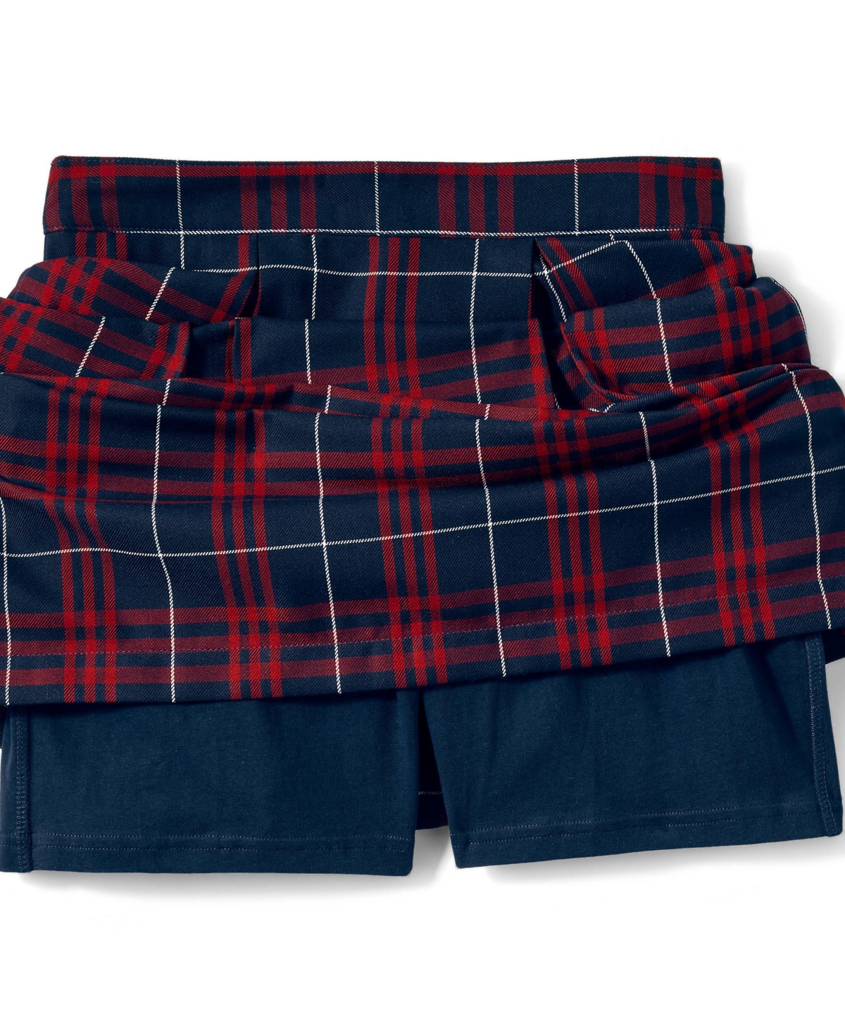 Lands' End Women's School Uniform Plaid Skort Top of Knee