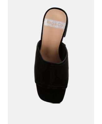 Rag and Co Womens Citarum Real Suede Leather Slip Ons