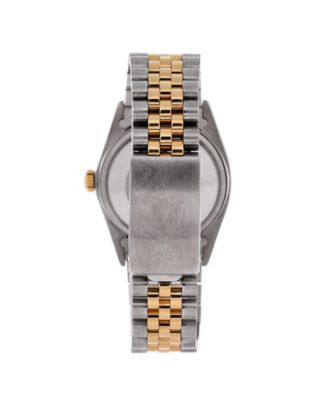 Oyster Perpetual Datejust Automatic Watch in Stainless Steel and Gold with Diamond Markers 36mm
