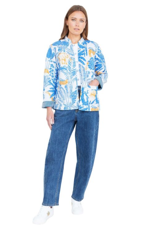 Женские куртки Yumi Jungle Reversible Cotton Quilted Jacket