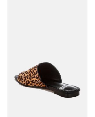 Women's Panthera Leopard Print Slider Flats