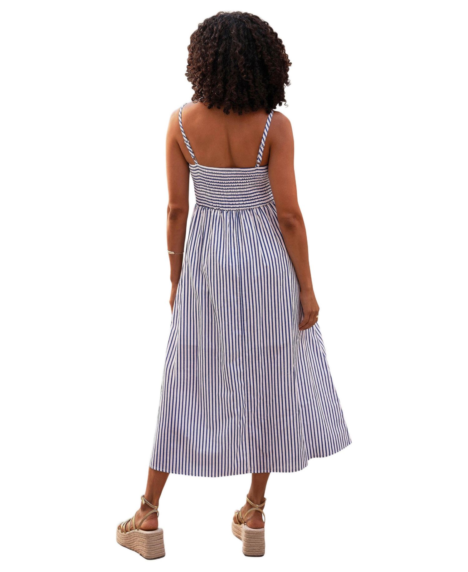 Women's Cotton Midi Sun Dress