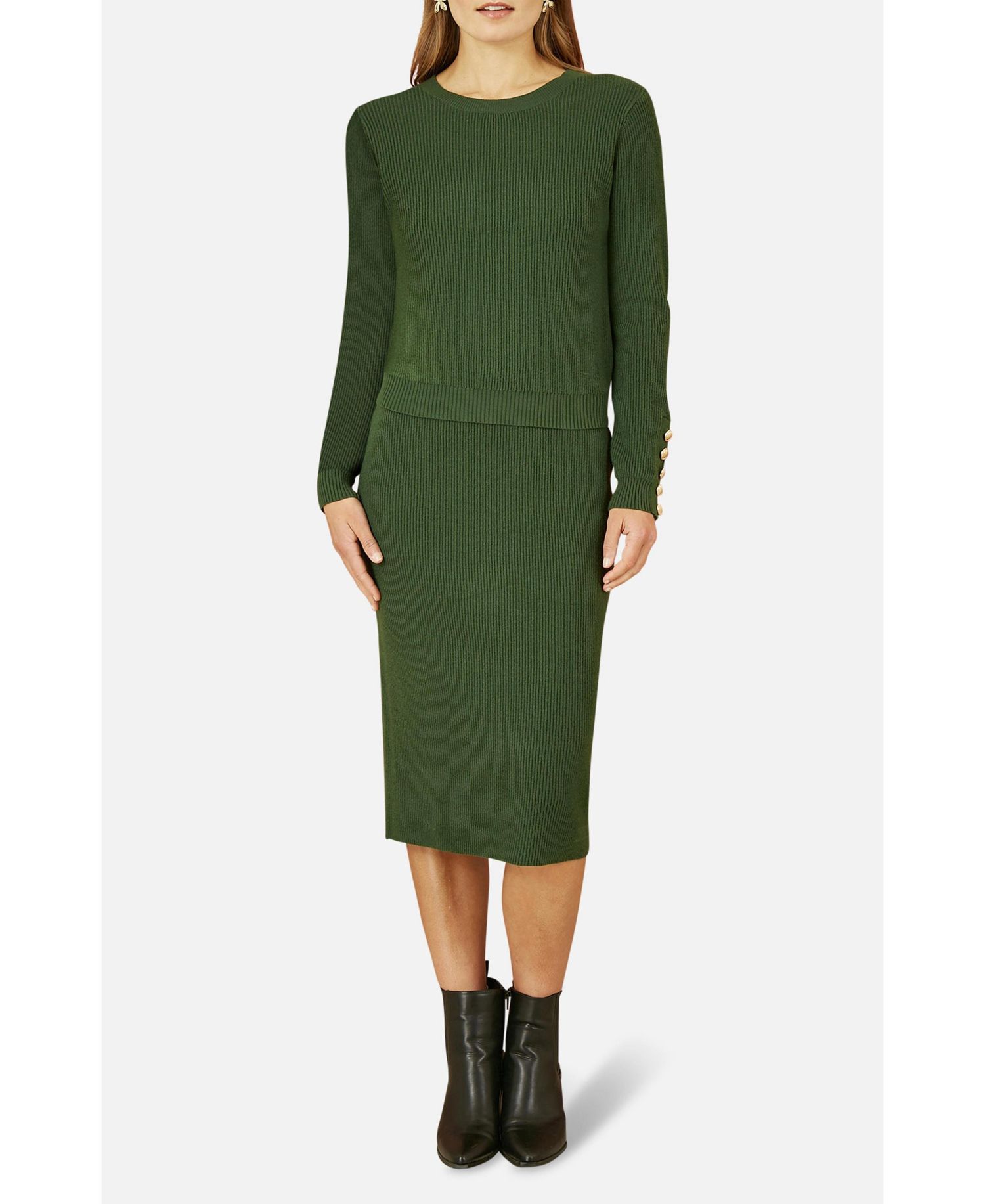 Women's Sleeve Button Detail Jumper
