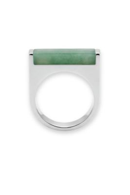 seree Year of the Horse — Jade Stone Saddle Ring - Green