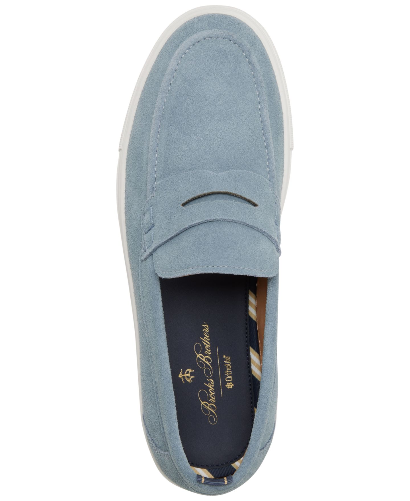 Мужские туфли Brooks Brothers Canton Slip-On, цвет: Синий — фото 4