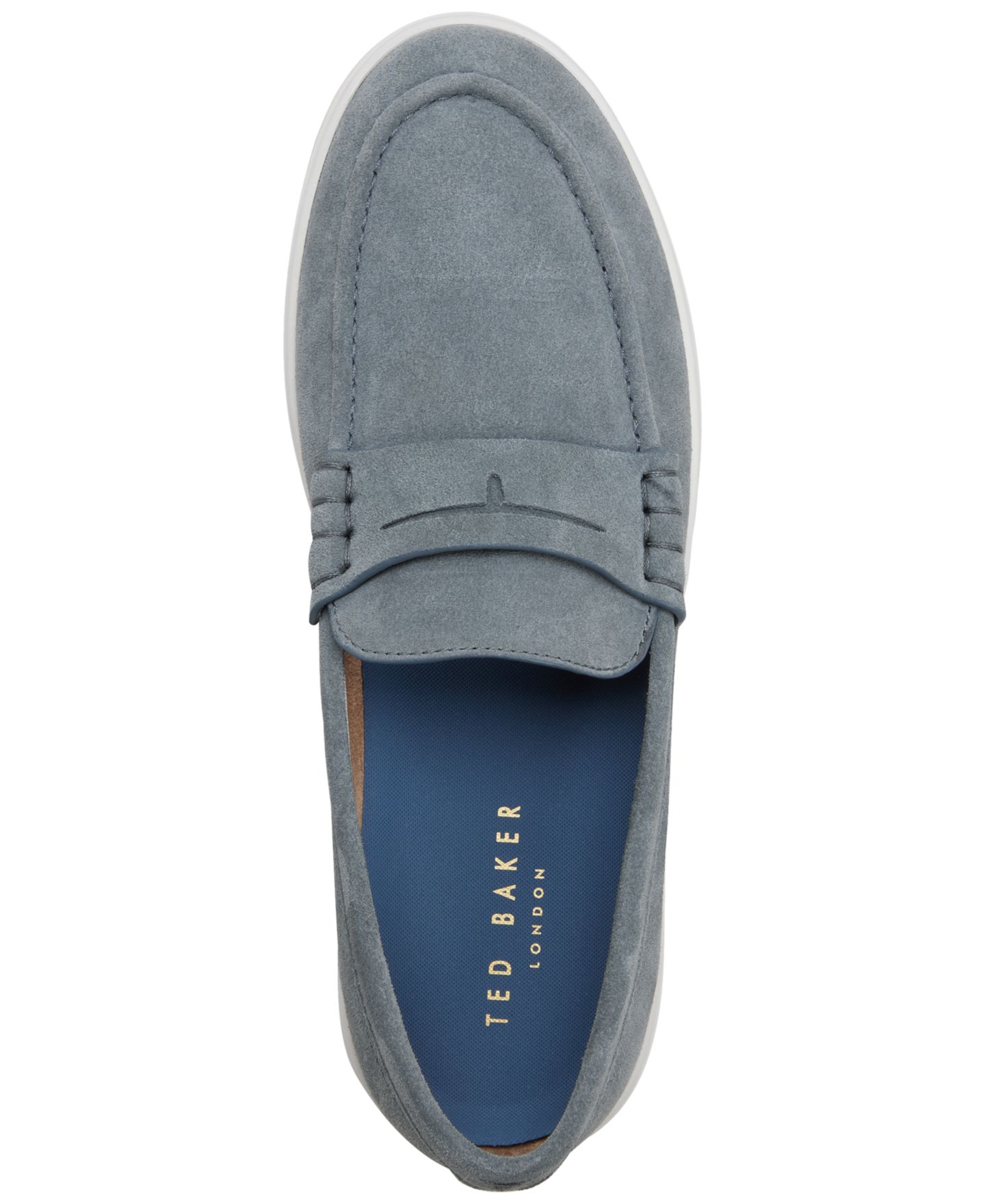 Мужские туфли Ted Baker Hamilton Slip-On, цвет: Светлый синий — фото 4