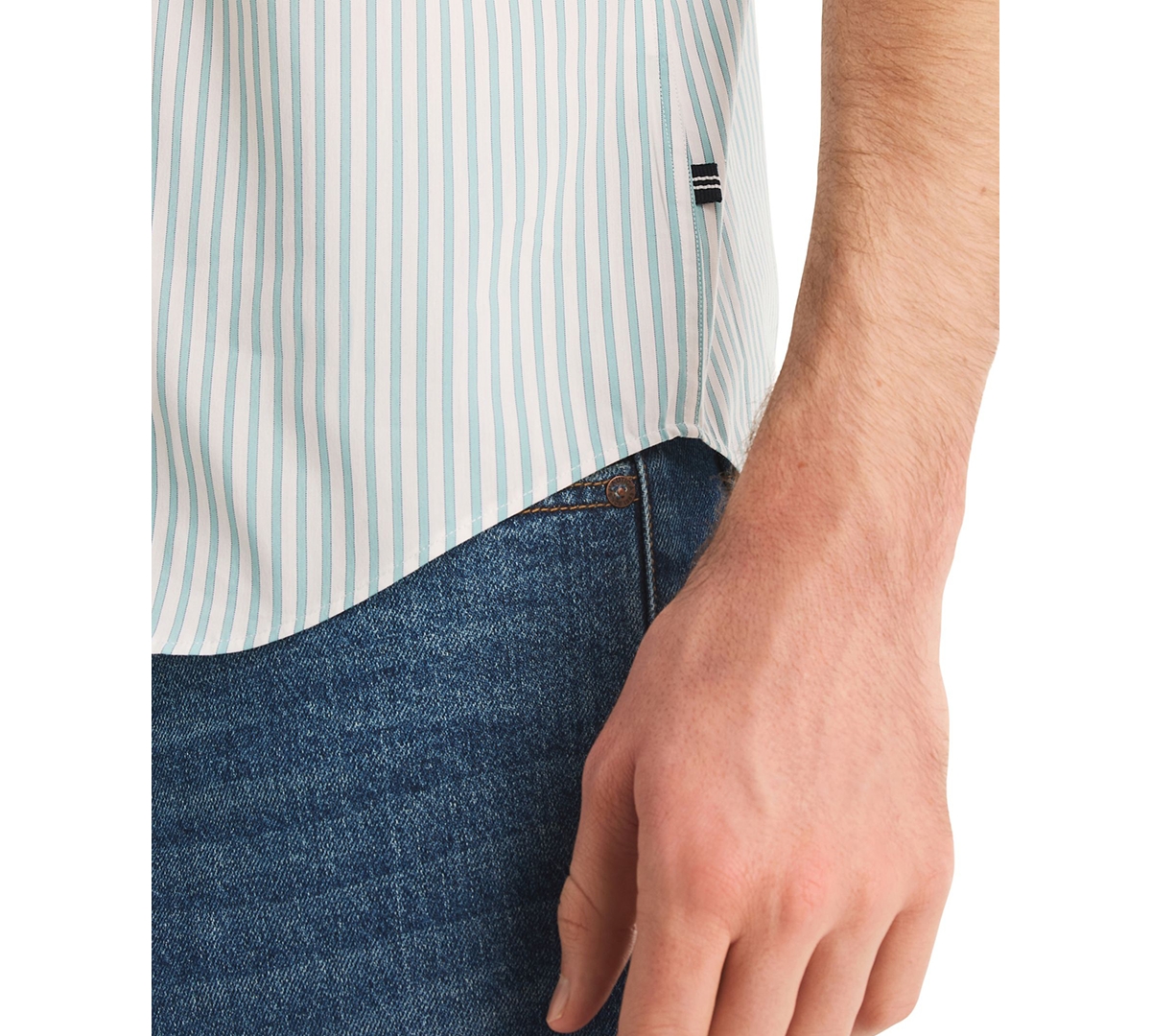 Nautica Men's Long-Sleeve Stripe Collared Shirt
