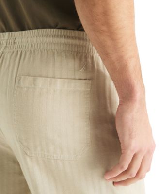 Men's Regular-Fit 7" Cotton Herringbone Shorts