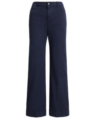 Petite High-Rise Flare Chino Pants