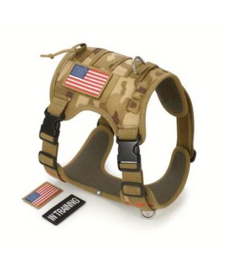 Durable Tactical Dog Harness for Medium and Large Breeds, Featuring an Adjustable Vest with Handle, Metal Buckle
