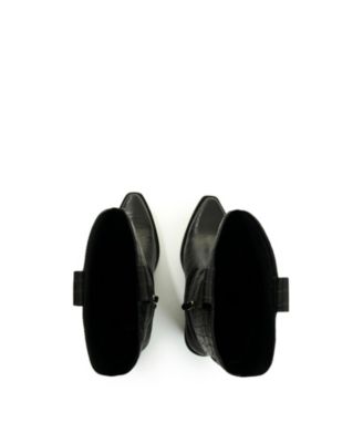 Women's Embossed Leather Boots