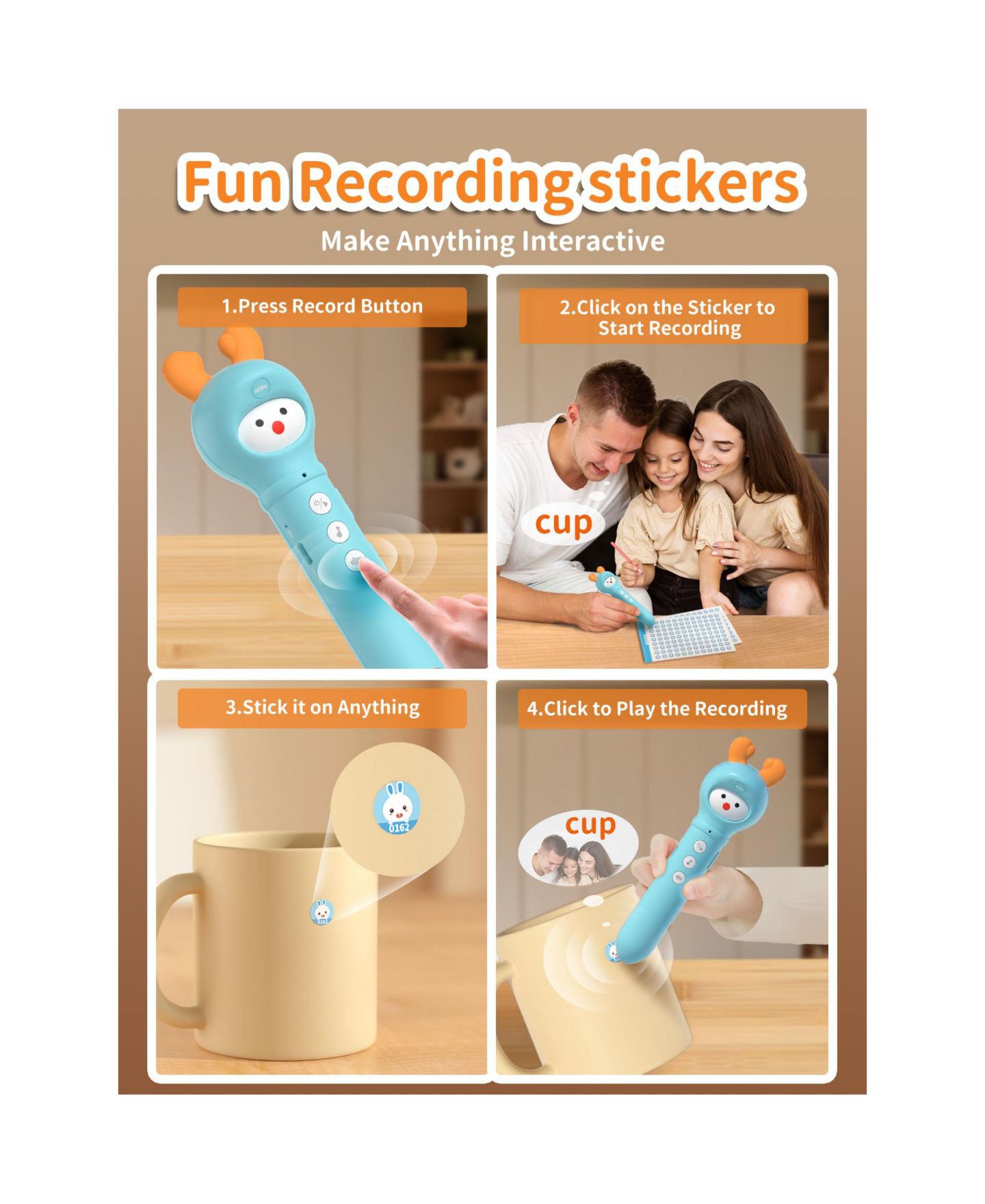 Детская игрушка Alilo Interactive Talking Pen Flash Cards Educational Toy, Ages 2+ — фото 5
