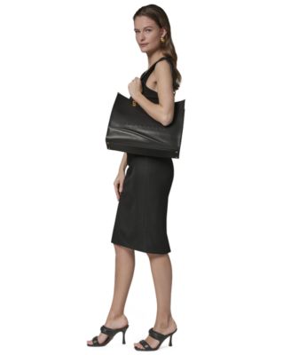 Merino Leather Chain Tote Bag