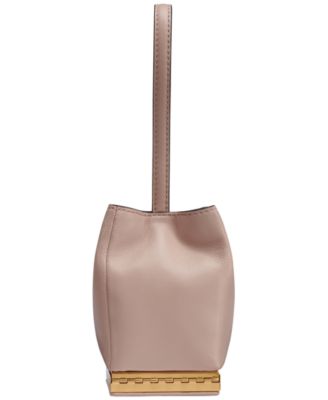 Sisal Mini Leather Clutch Shoulder Bag