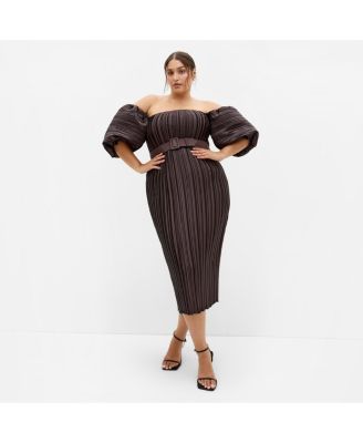 Women's Krista Pleat Midi Dress