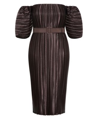 Women's Krista Pleat Midi Dress