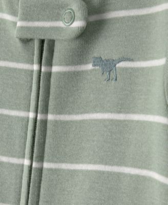 Baby Boys' Long-Sleeve Printed One-Piece Pajama Set, 2-Pack