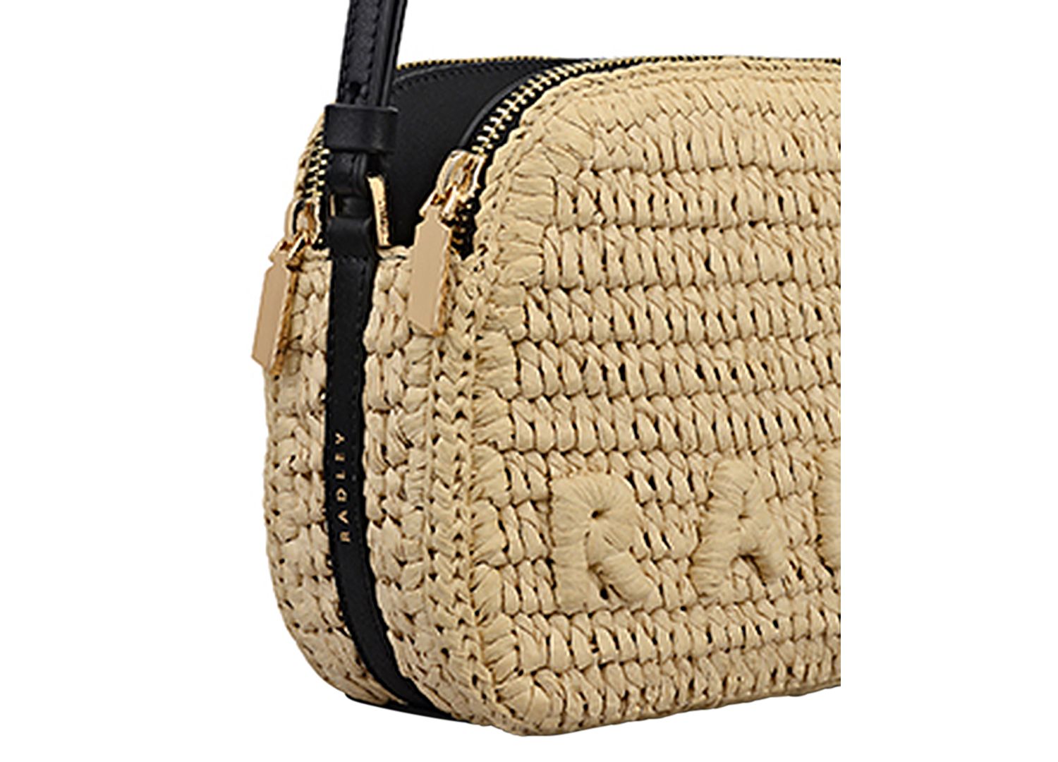 Dukes Place Raffia Small Crossbody Bag